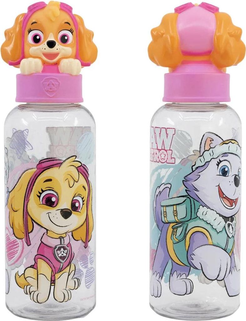 Paw Patrol Skye 3D Figur Deckel Wasserflasche Trinkflasche Flasche 560 ml