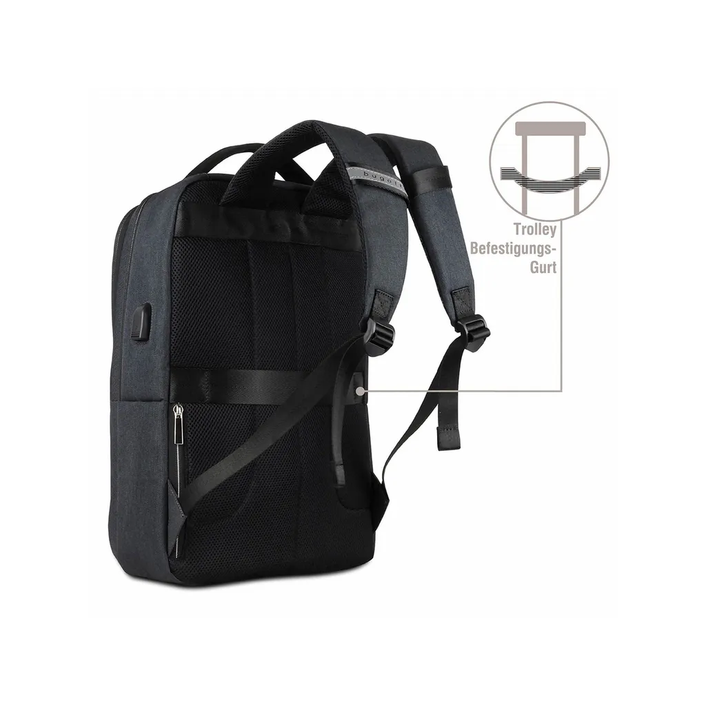 Bugatti Sera Backpack - Sac à dos PC matelassé avec finitions premium