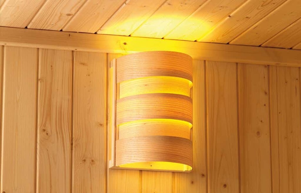 Karibu Saunaleuchte CLASSIC Zubehör aus Holz Produktbild 