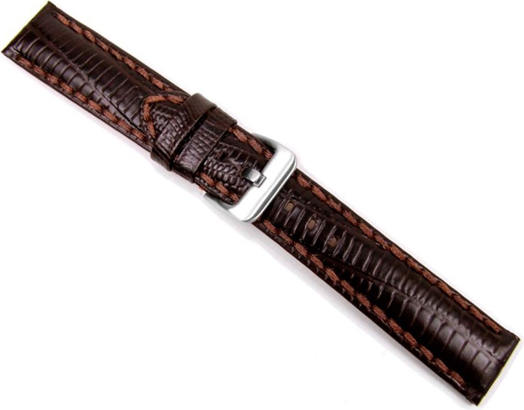 Teju Sport Ersatzband Uhrenarmband Kalbsleder Dunkelbraun Produktbild 