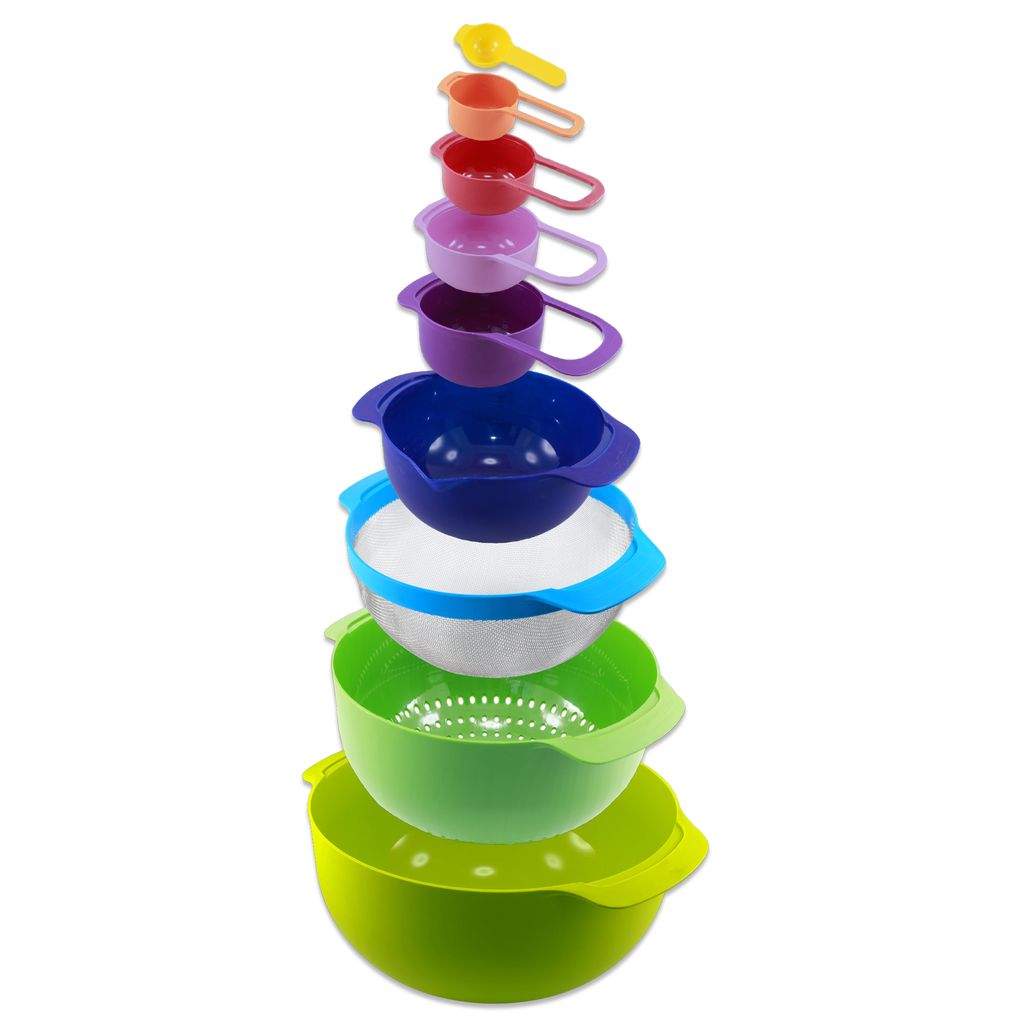 Herzberg 9-in-1-Schüssel- und Messbecher-Set