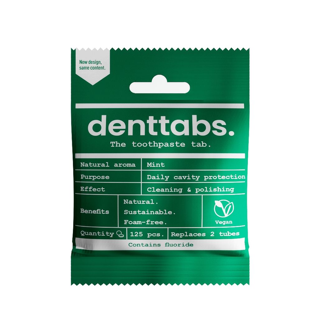 Pastiglie per spazzolino da denti - Menta con fluoro 125 pz Immagine del prodotto 