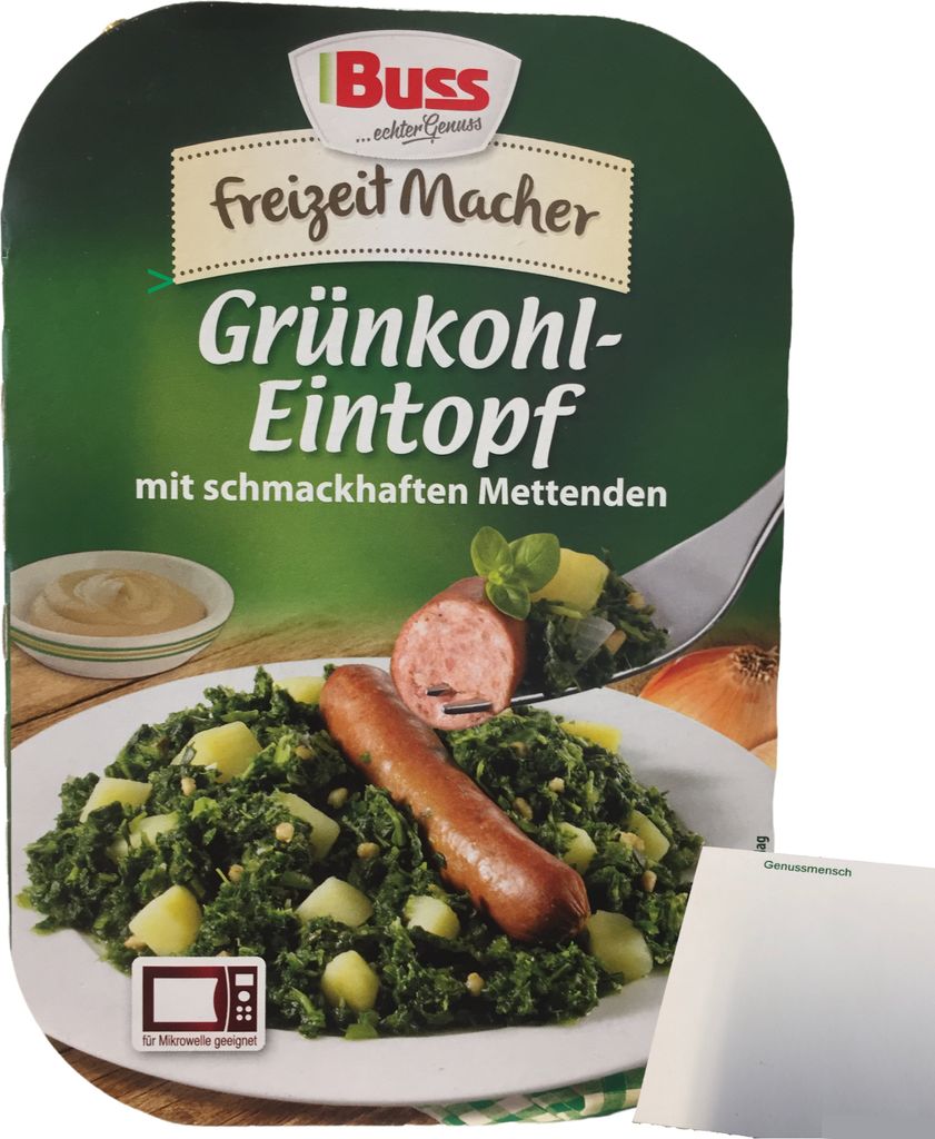 Buss Freizeitmacher Grünkohleintopf (300g Packung) + usy Block