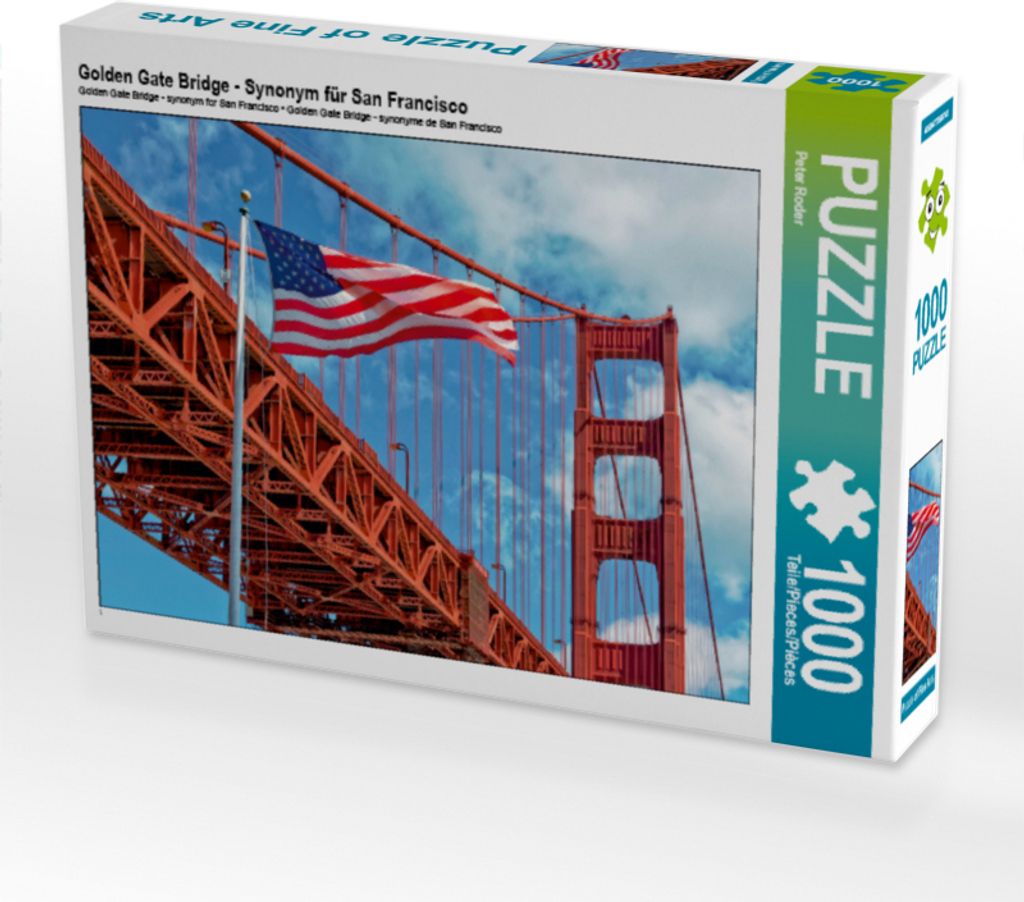 CALVENDO Puzzle Golden Gate Bridge - Synonym für San Francisco | 1000 Teile Lege-Größe 64x48cm Foto-Puzzle für glückliche Stunden