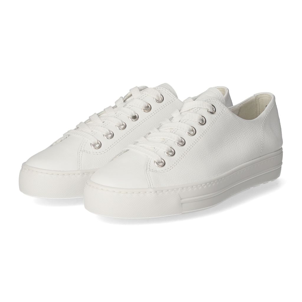 Paul Green Low Sneaker Damen Sneaker Glattleder Weiß Größe: Produktbild 