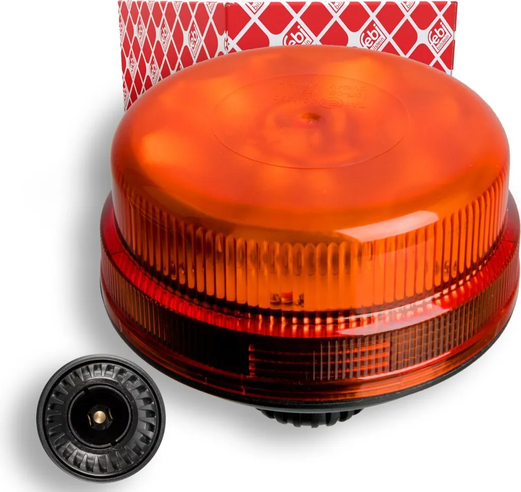 Gyrophare orange de signalisation 122mm pour travaux et dépannage