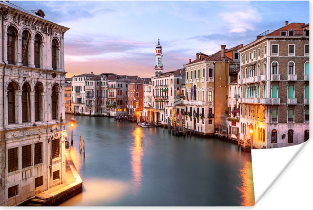 MuchoWow Poster Venedig - Sonnenuntergang - Italien 30x20 cm - Plakate - Print