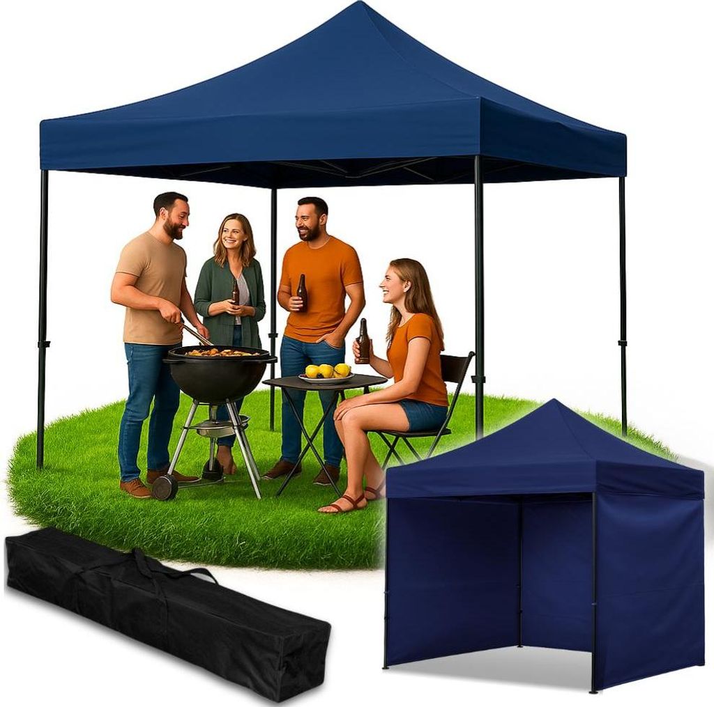 Gewerblicher Selbstaufbau Gartenpavillon Zelt Camping Pavillon 3x3 m