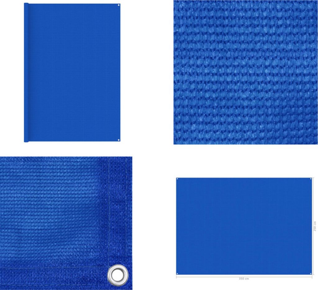vidaXL Zeltteppich 250x350 cm Blau - Zeltteppich - Zeltteppiche - Campingteppich - Campingteppiche