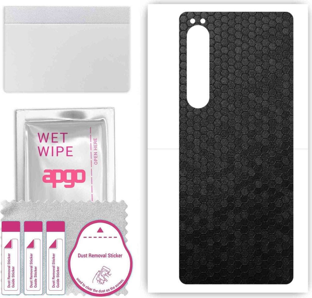 apgo Rückseite Schutzfolie, Skin, kompatibel mit Sony Xperia 10 IV SO-52C, Hinten Displayschutzfolie aus Vinylfolie, kratzfest, einfache Montage -...