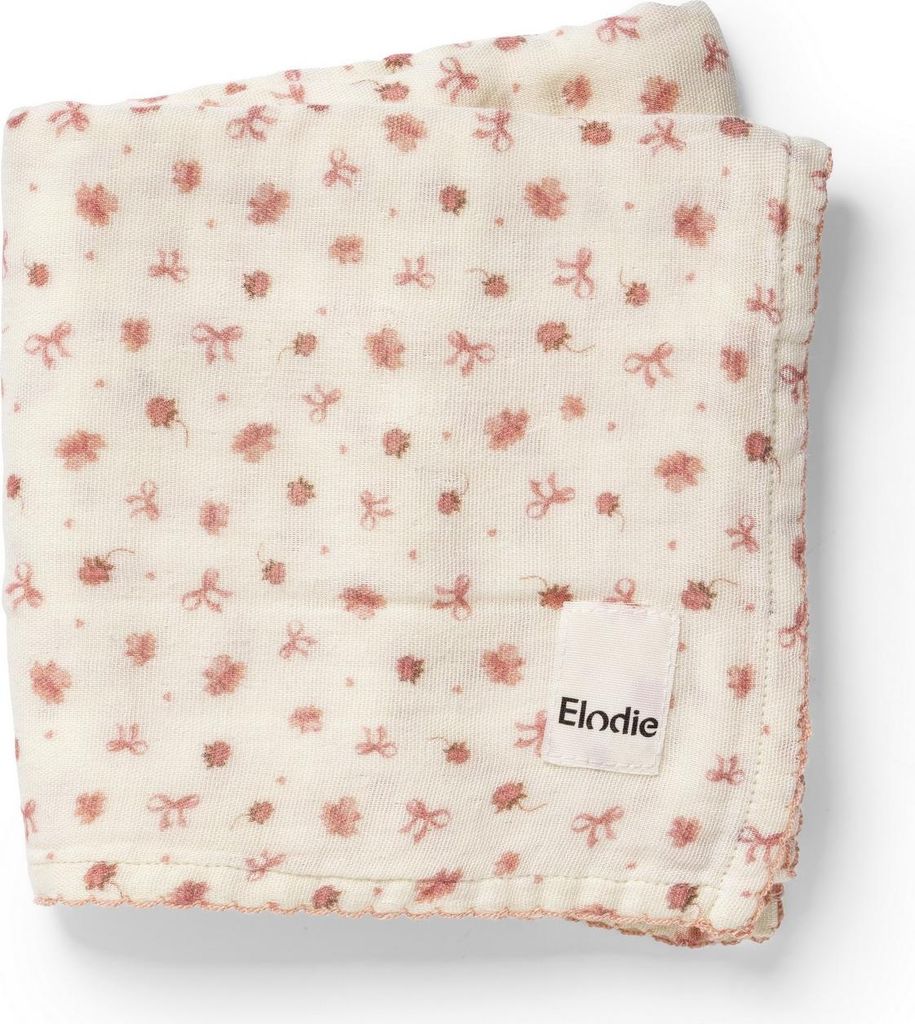 Elodie Musselin Decke - Petit River Rose 80 x 80 cm - Material: 50% Bambus - 50% Baumwolle - waschbar bei 30°C – Babydecke