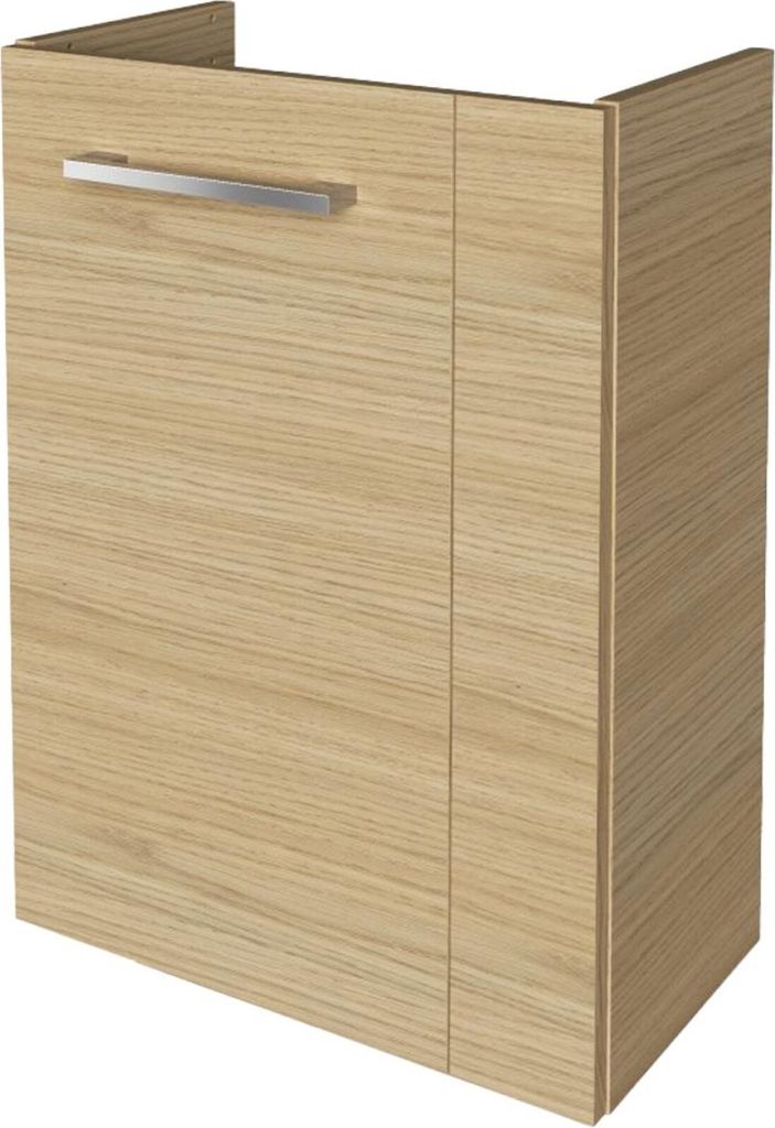 Fackelmann B.STYLE Waschbeckenunterschrank schmal Unterschrank für Waschtisch im Gäste-WC (44 cm x 60 cm x 24,3 cm) Türanschlag links SBC Bad...