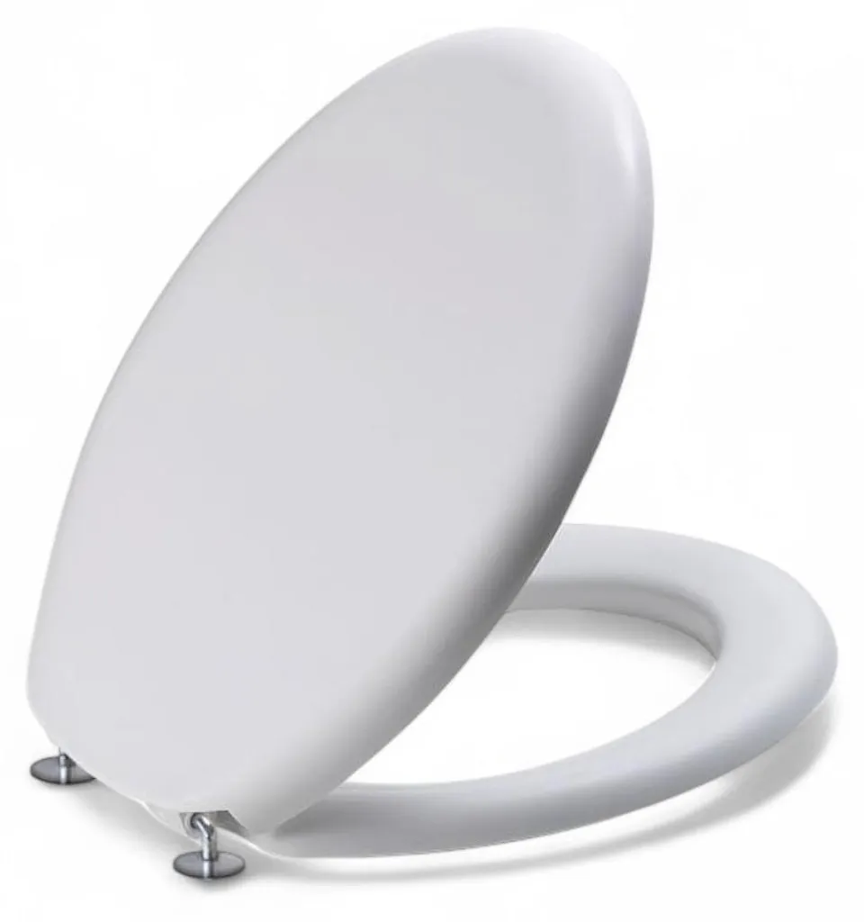 Abattant WC Thermodurcissable Donatello Blanc Haute Résistance Rayures - 3