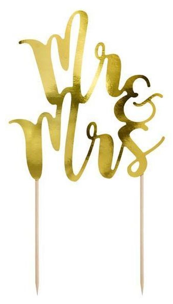 Dekorace na dort " Mr&Mrs", 25,5cm - Svatba Obrázek produktu 