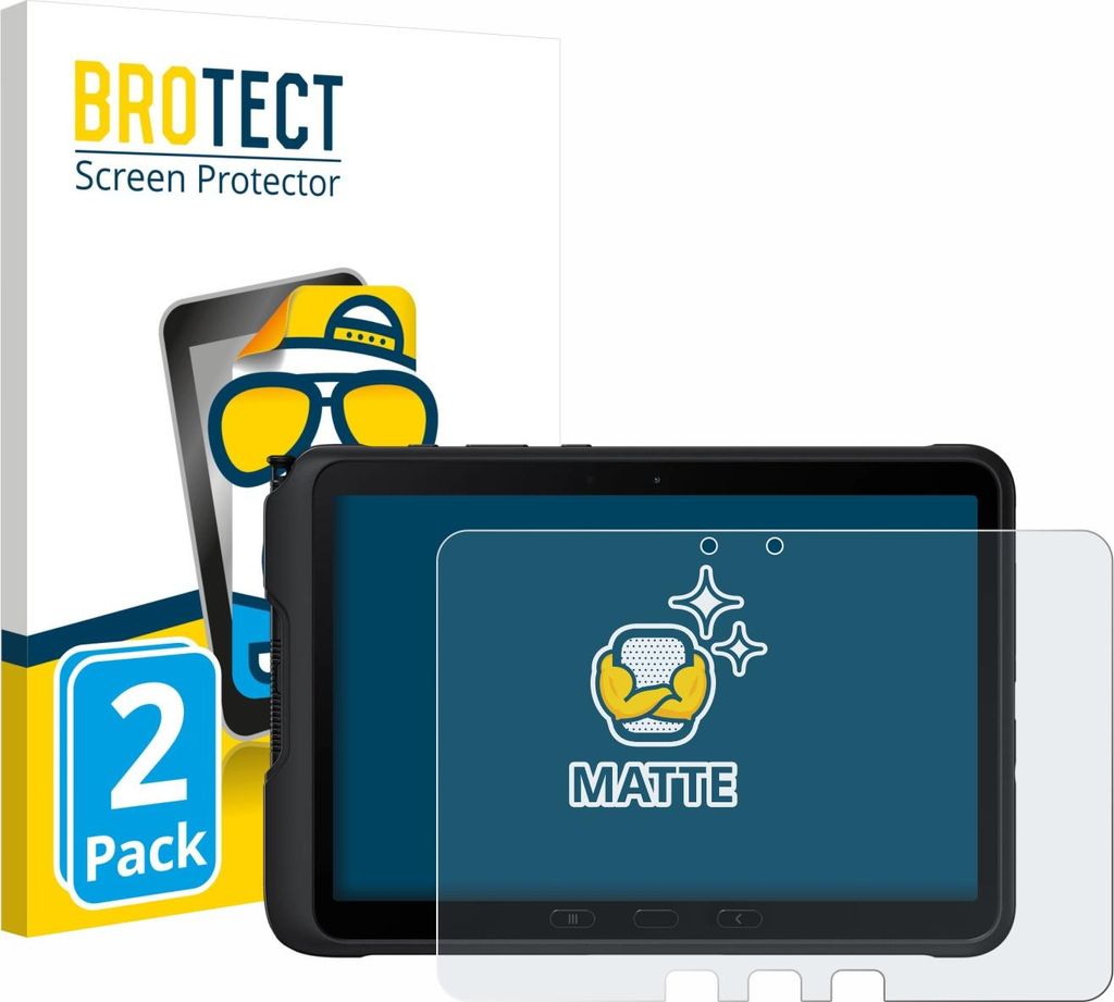 2x BROTECT Schutzfolie für Samsung Galaxy Tab Active 4 Pro Displayschutz Displayschutzfolie Folie Matt Entspiegelungsfolie