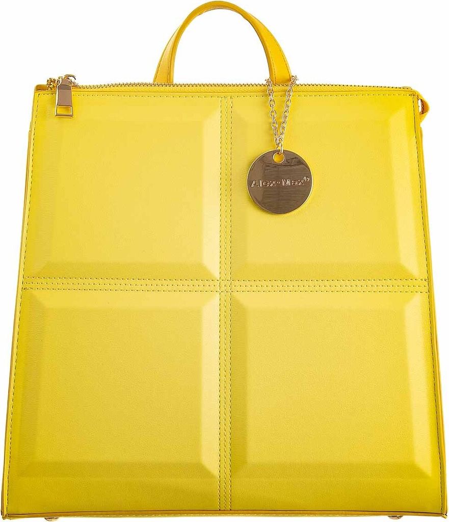 Alex Max City-Rucksack BO1011 Quadrat yellow