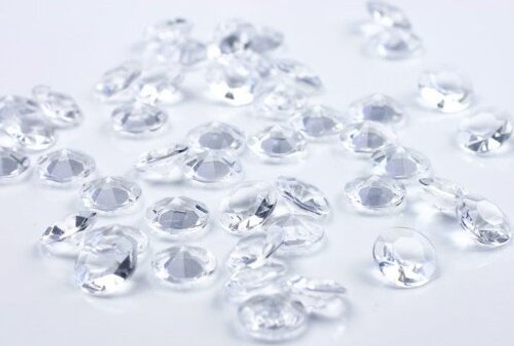 100 Streudeko Diamanten transparent 1,2cm Produktbild 