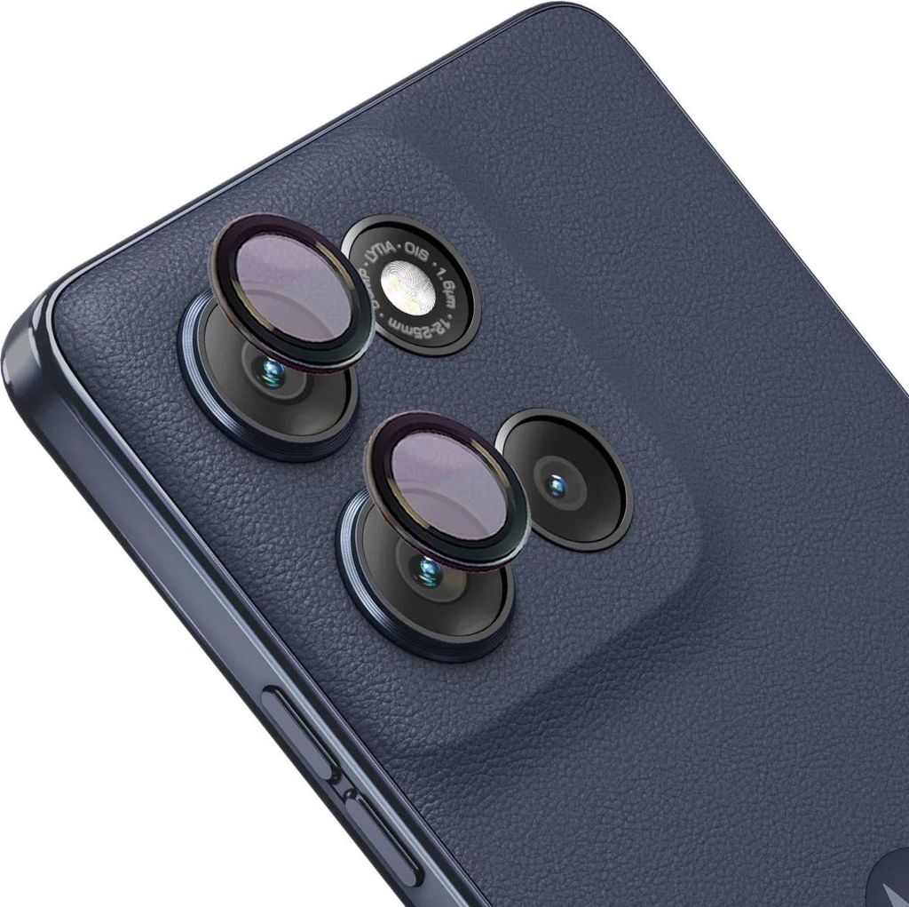 Bizon Glass Snap Lens Motorola Moto G86 5G / G86 Power 5G schwarzer Rahmen