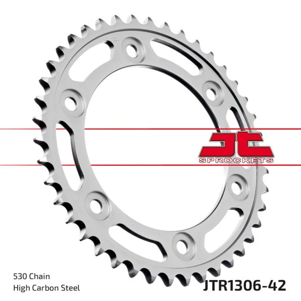 Couronne Arrière 42 Dents en Acier JTR1306 pour Honda VTR 1000 et CBR RR