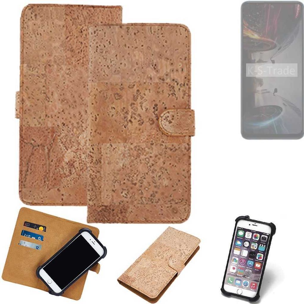 K-S-Trade Hülle kompatibel mit Xiaomi POCO X5 5G Kork Handyhülle Cover Schutzhülle TPU Case Bumper in Hellbraun, (1x)