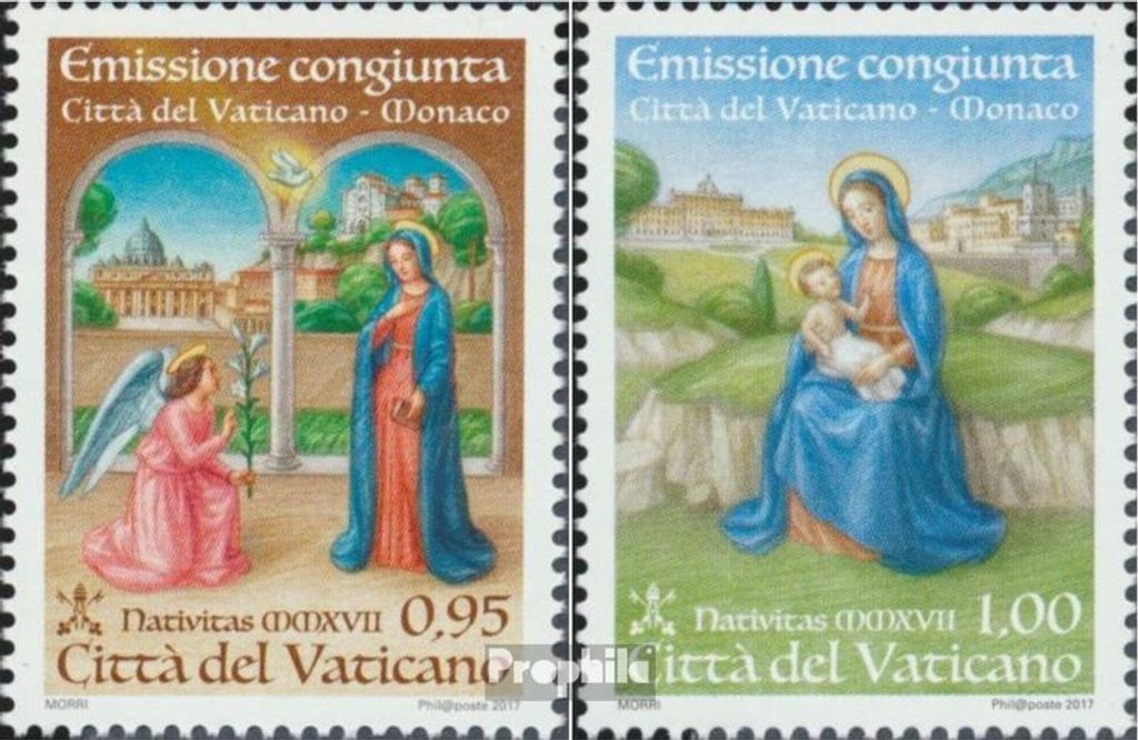 Briefmarken Vatikanstadt 2017 Mi 1918-1919 (kompl.Ausg.) Produktbild 