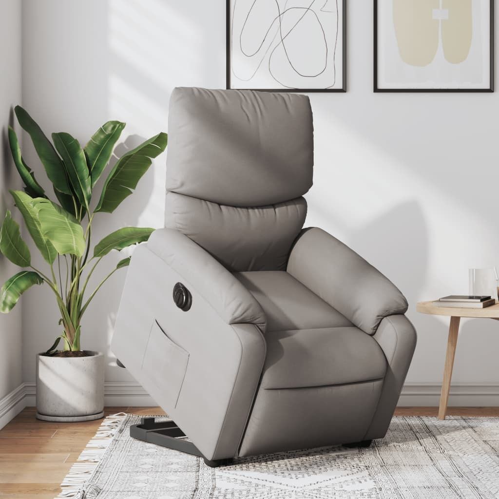 Cloris DesignMöbel Relaxsessel mit Aufstehhilfe Elektrisch Taupe Stoff , Klassische Sessel 2024 Neu
