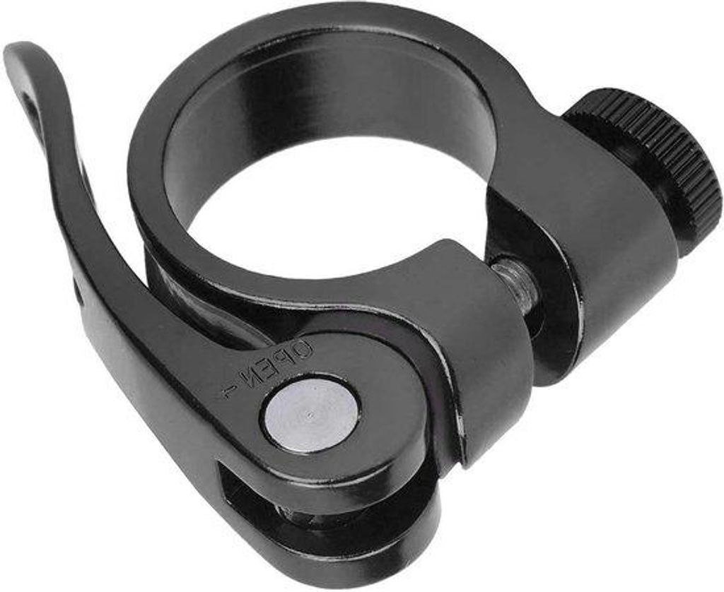 Schnellspann-Sattelklemme 28,6 mm – Fahrrad-Sattelrohr 25,4 mm – Aluminiumlegierung – schwarz