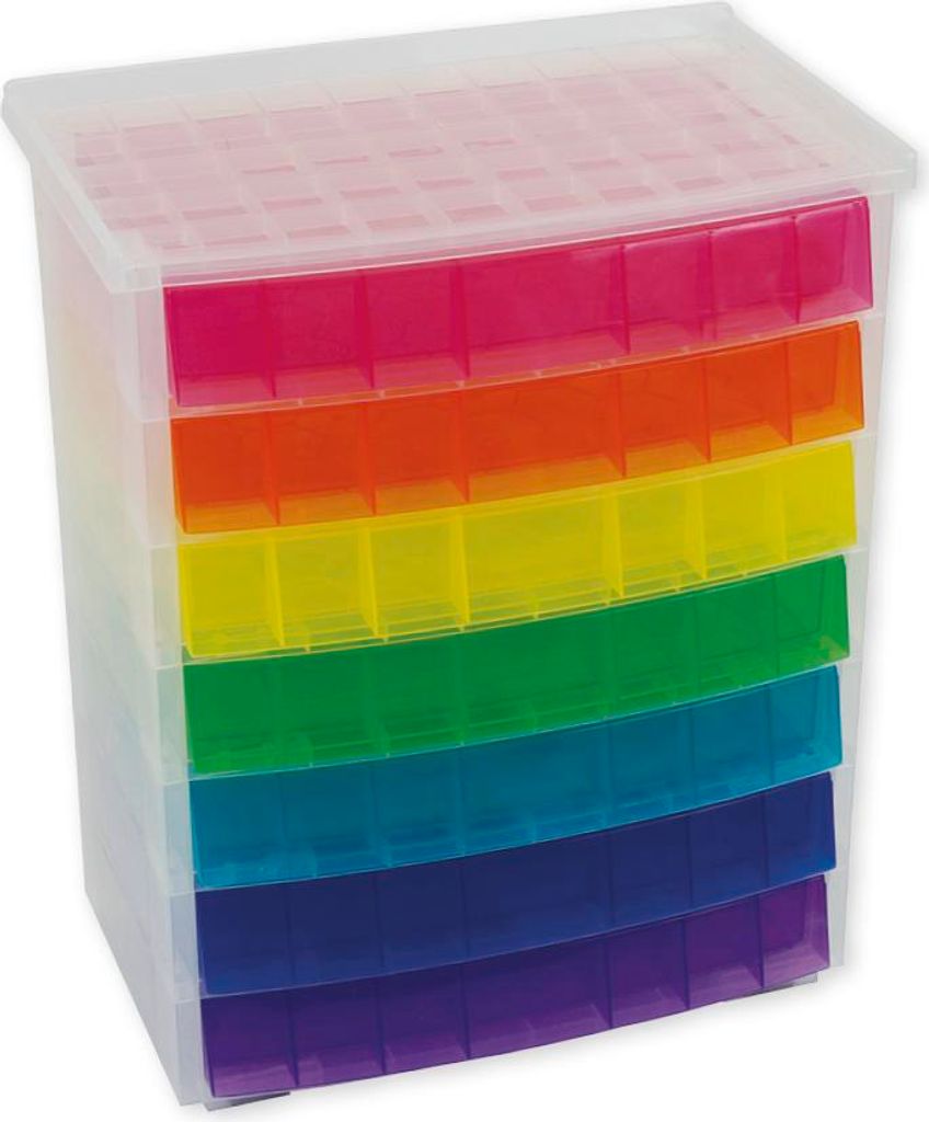 TimeTEX Schubladen-Box "Regenbogen", 7-farbig Produktbild 