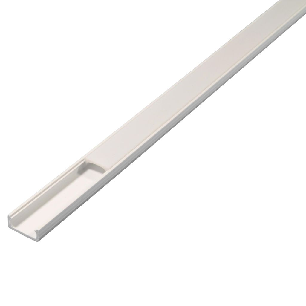 MasterLED LED Slim profil PVC 16x7mm biely 2m – Plochý LED Obrázok produktu 