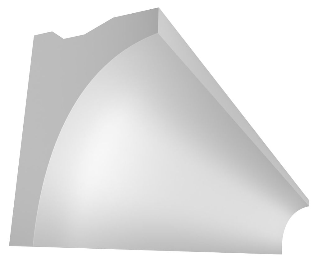 ELHARE Stuckleiste LED Band Lichtprofile Wand Indirekte Beleuchtung Profil LS11B - 90x60mm, 2m