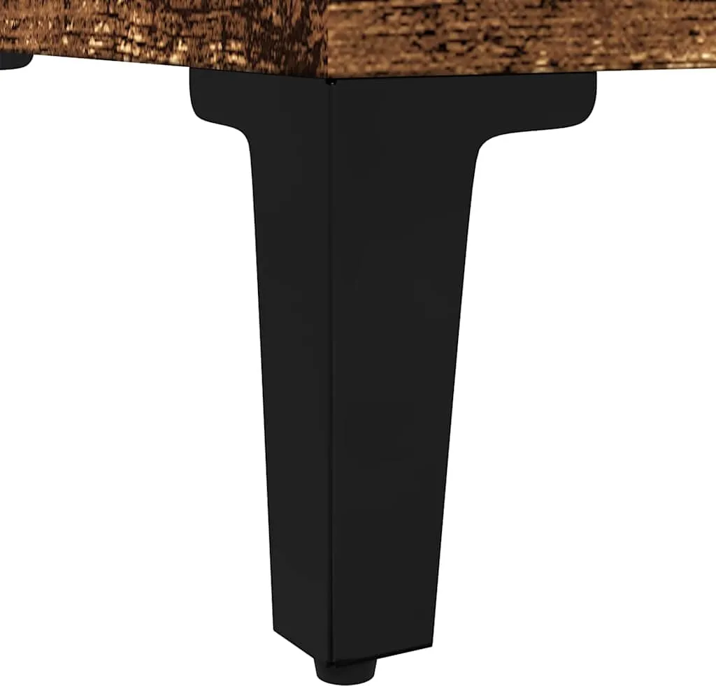 Colonna Bagno Effetto Legno Vecchio 30x30x100 cm Mobile Contenitore - 9