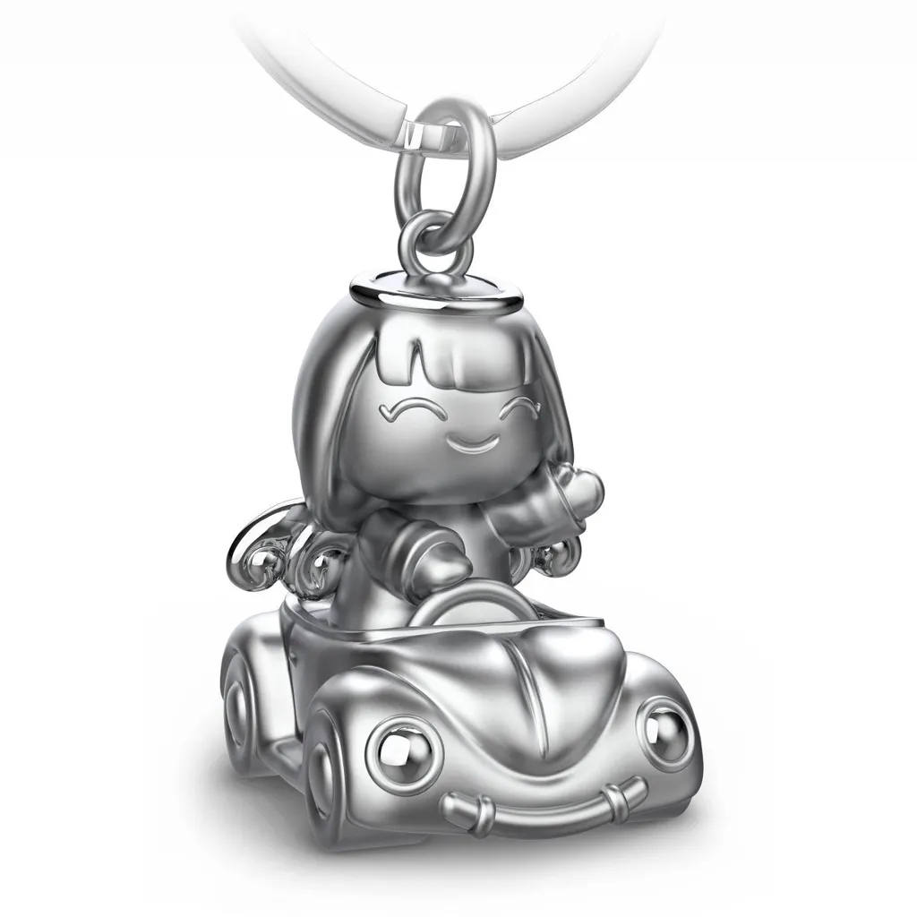 Pendentif Ange Gardien pour clés de voiture cadeau porte-bonheur métal