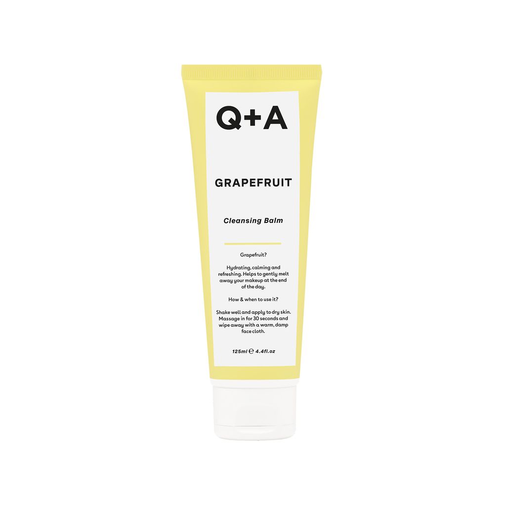 Q+A Grapefruit Cleansing Balm Makeup Remover 125ml 4.4fl Oz