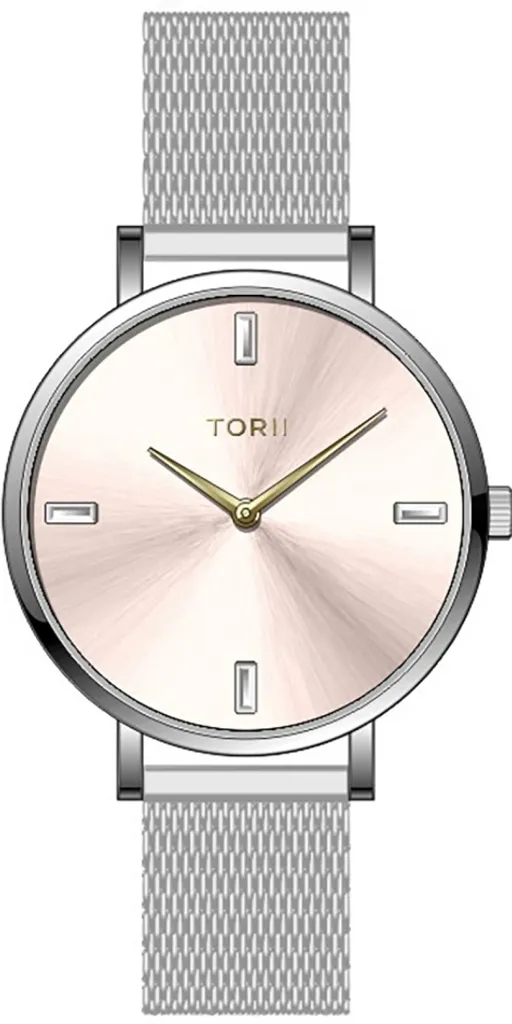 Montre femme TORII S28SS.R4 en argent, bijou fantaisie chic et classique