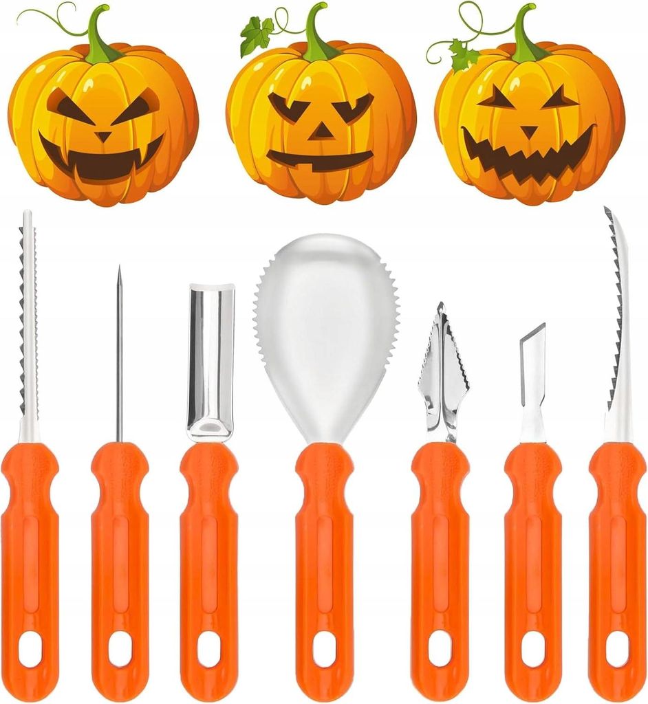 Zestaw narzędzi do rzeźbienia dyni Halloween Zdjęcie produktu 