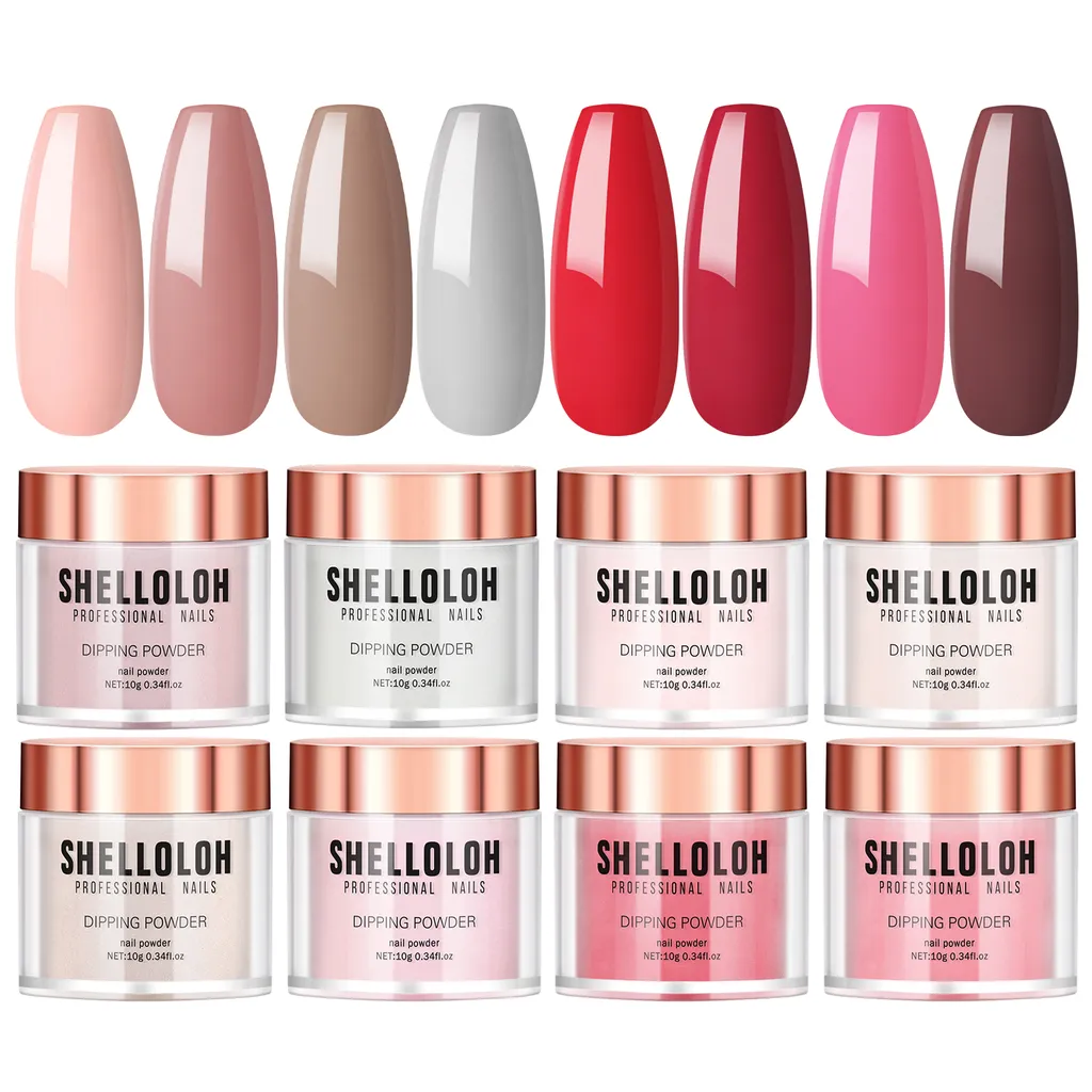 SHELLOLOH 8 Stück Dip Powder Nail KitNude Kaufland.de