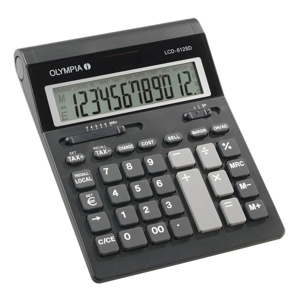Olympia LCD 612 SD, Desktop, Jednoduchá kalkulačka, 12 Obrázek produktu 