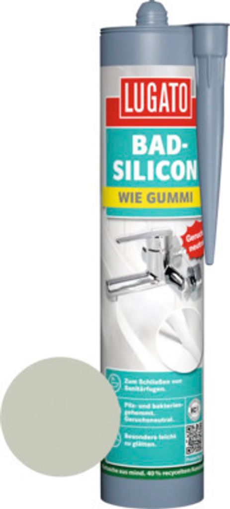Lugato Bad-Silikon Wie Gummi granitgrau 310 ml Produktbild 
