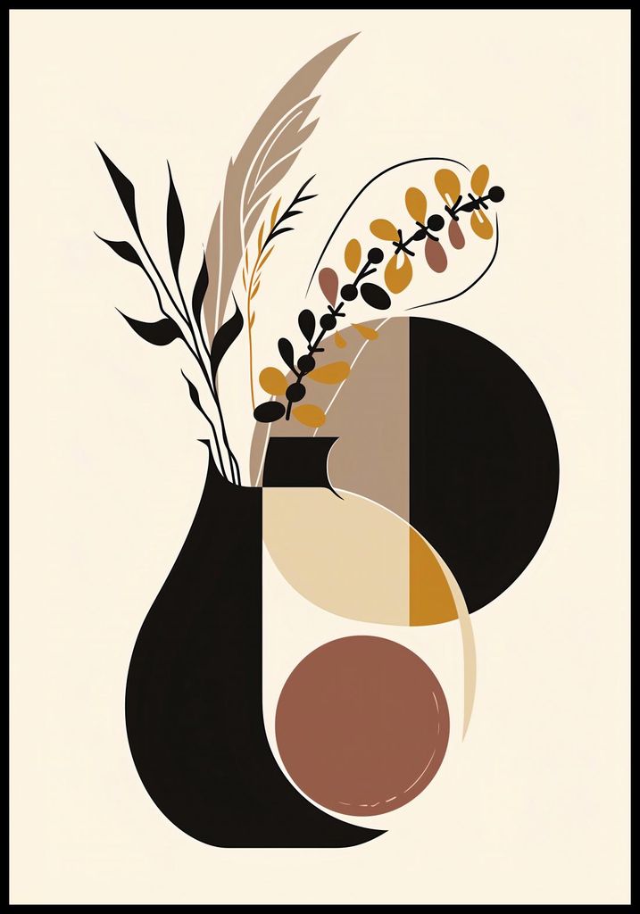 Poster 68x98cm Farben im Garten