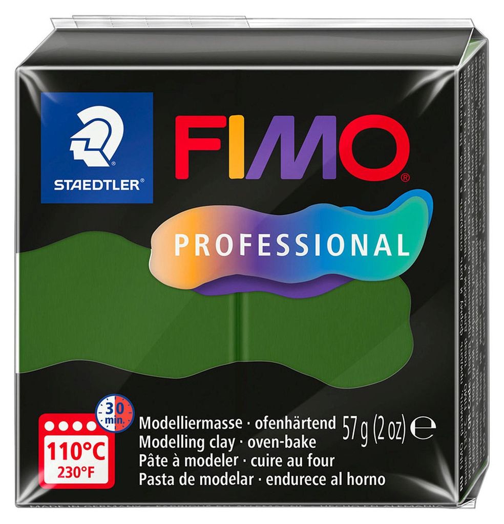 FIMO Mod.masse Fimo prof 57g blattgrün Image du produit 