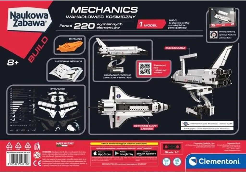 CLE Labo.mechanics Navette spatiale 50710 : Kit de construction expert - 6