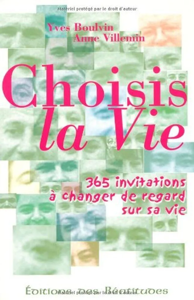 Carnet de Notes Choisis la vie pour Journal de Gratitude et Projets