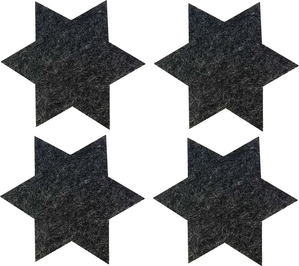 Oblique Unique 4 Filz Untersetzer Sterne Glasuntersetzer Produktbild 