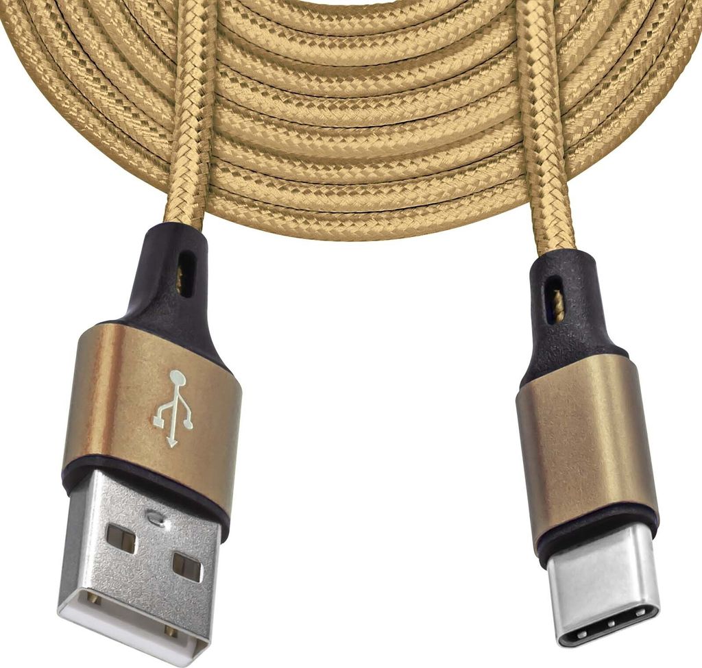 Mobilefox 3m Universal Typ C USB Schnell Lade Daten Kabel Produktbild 
