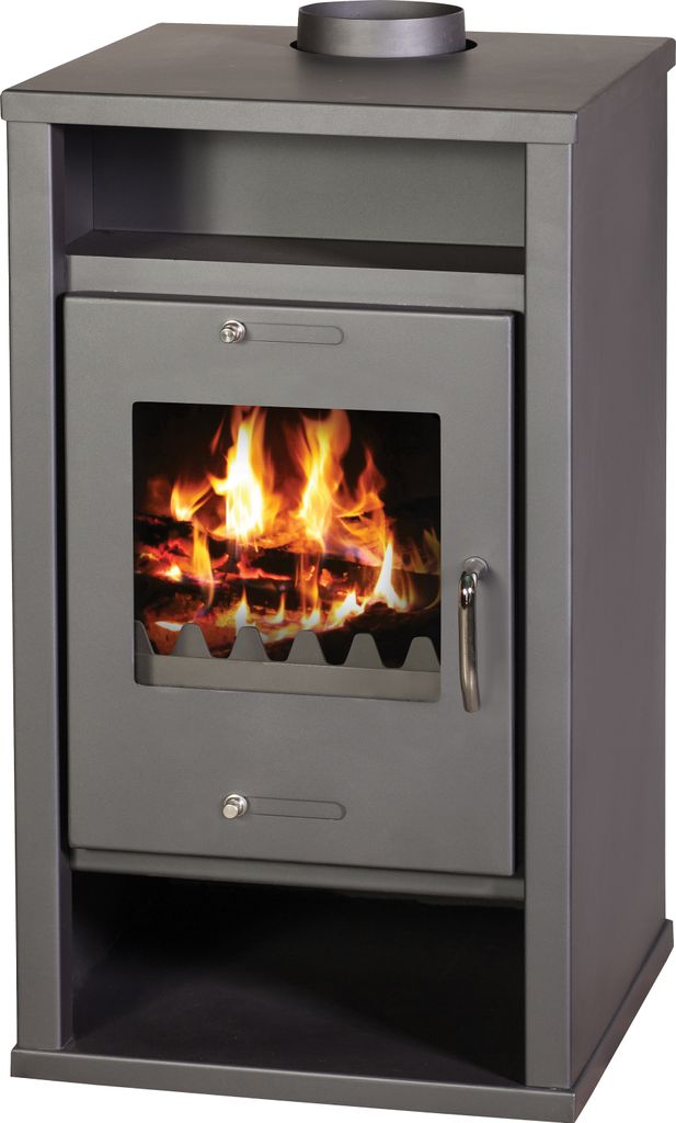 EEK A+ Kaminofen Victoria Deluxe 12 kW Kaminofen Holzofen Produktbild 