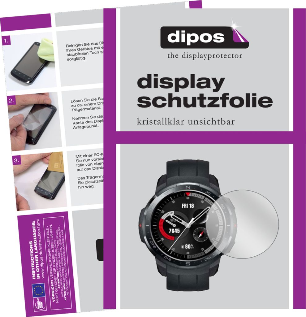 Schutzfolie für Honor GS Pro Smartwatch (48mm) Display Produktbild 
