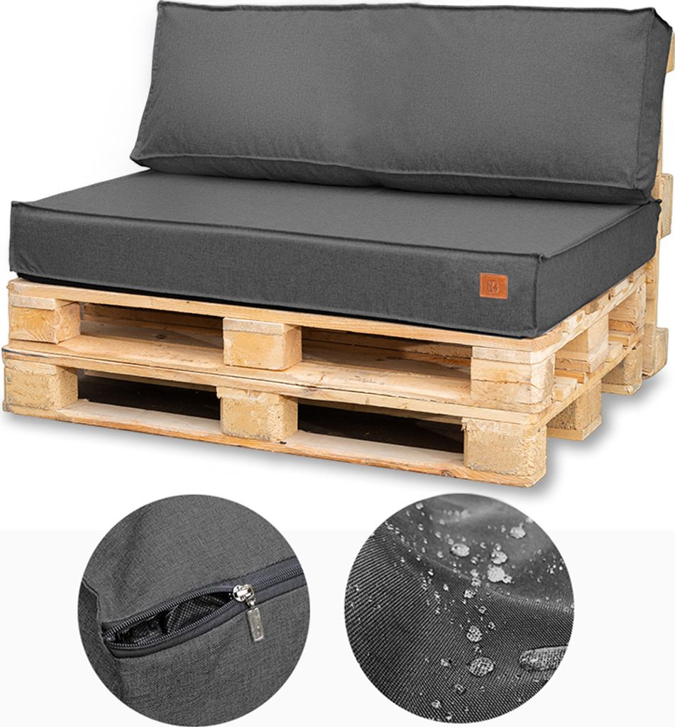 Palettenkissen 120 x 80 Set für Palettenmöbel Europaletten Produktbild 4
