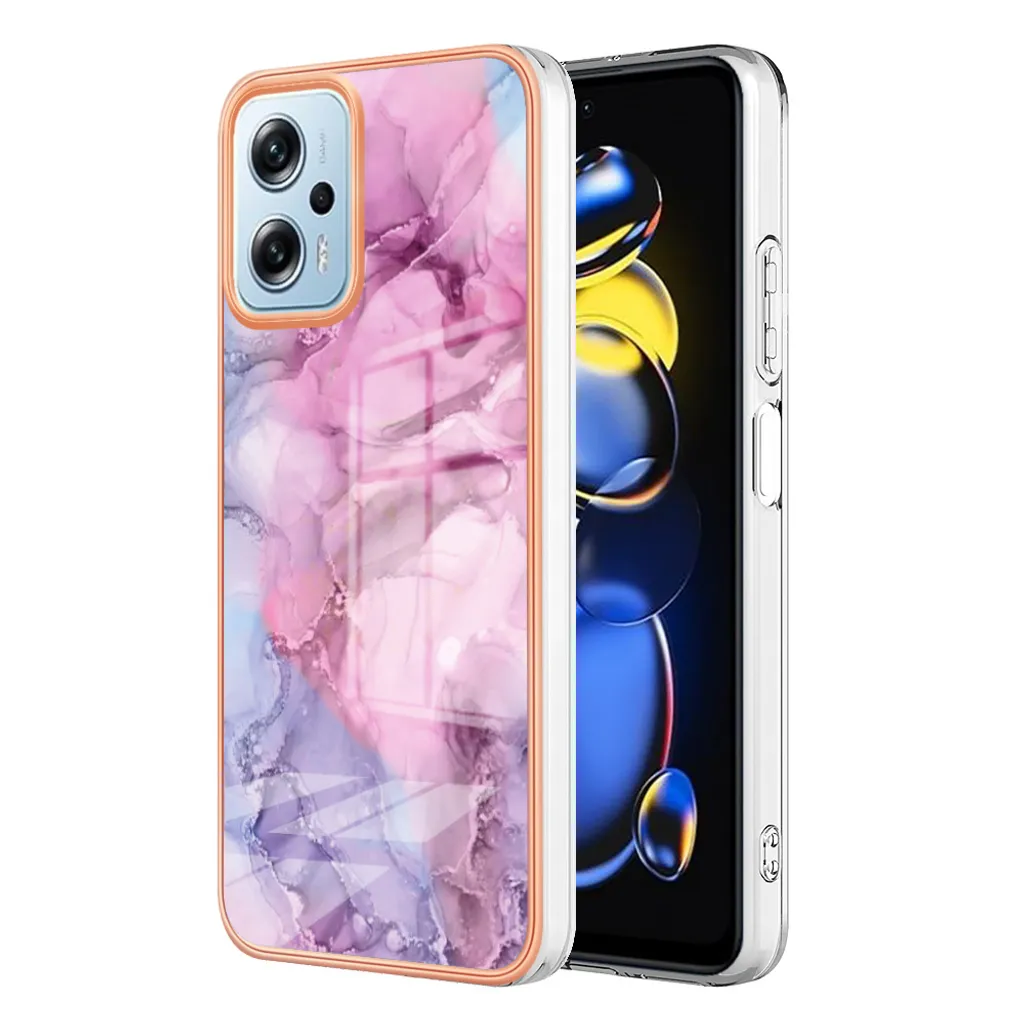 Cover Poco X4 GT 5G Rosa - Custodia Silicone TPU Antiurto con Fantasia - 1