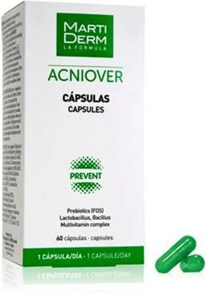 Martiderm Acniover Capsules Acné Cure Peau Nette sans Boutons 60