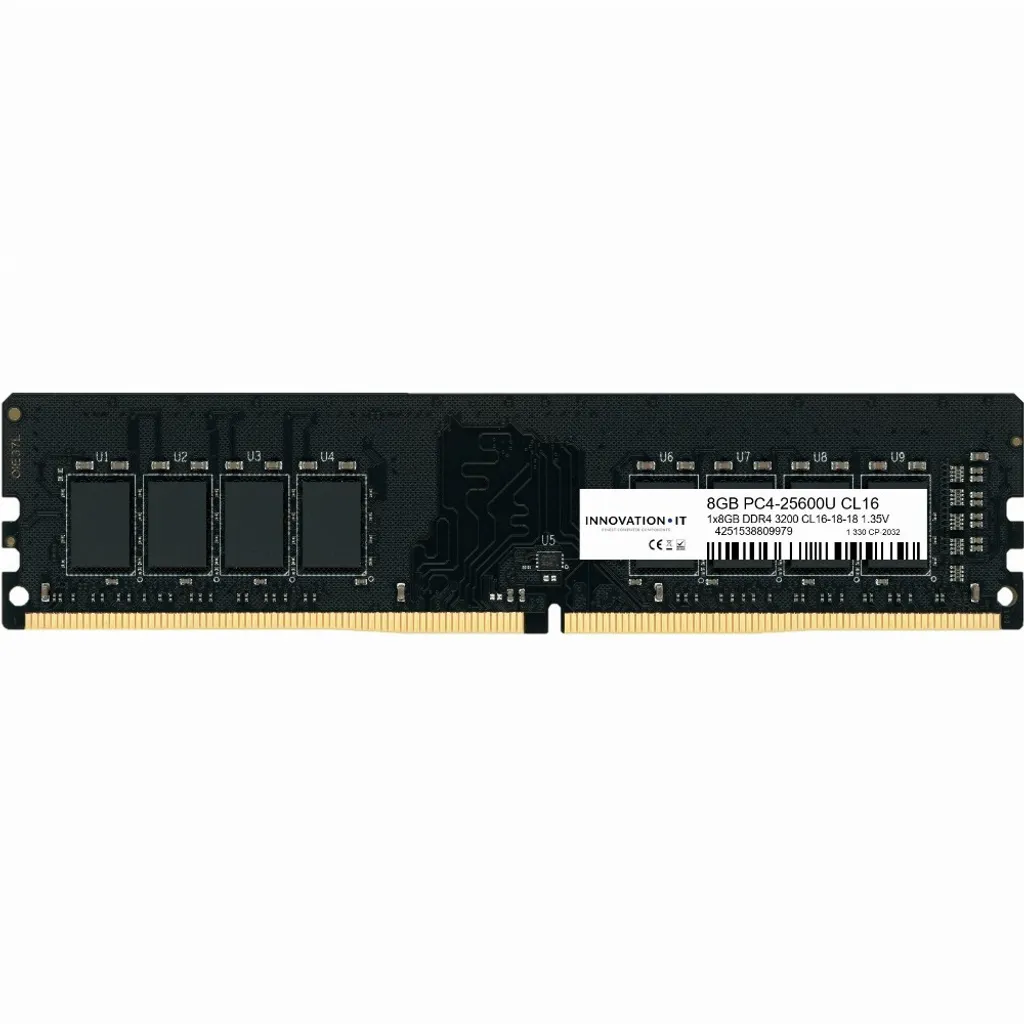 Innovation IT 3200 8GB DDR4 CL16 Mémoire RAM INNO8G3200S pour PC